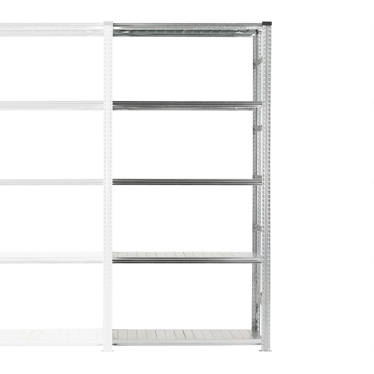 01-01175-Supershelf-2500-x-1200-x-320-5-Shelves-Add-On.jpg S123 Add-on 98"H x 48"W x 32"D 5 Levels - Image 1