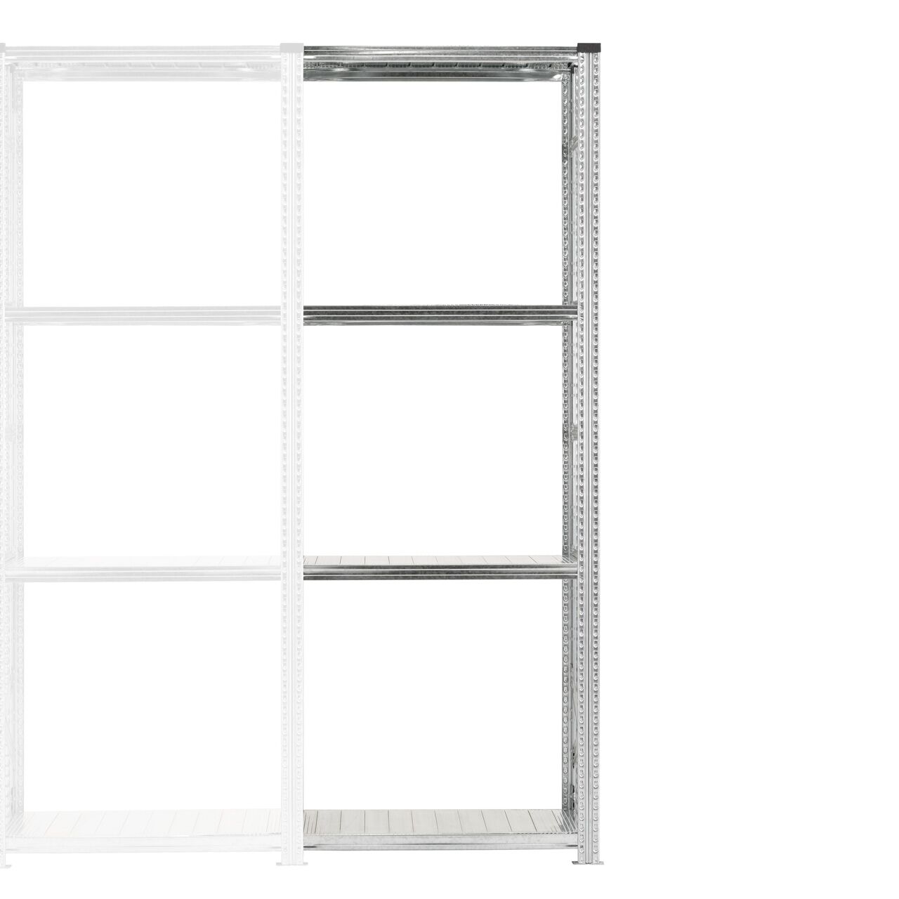 S123 Add-on 98"H x 36"W x 20"D 4 Levels - Image 1