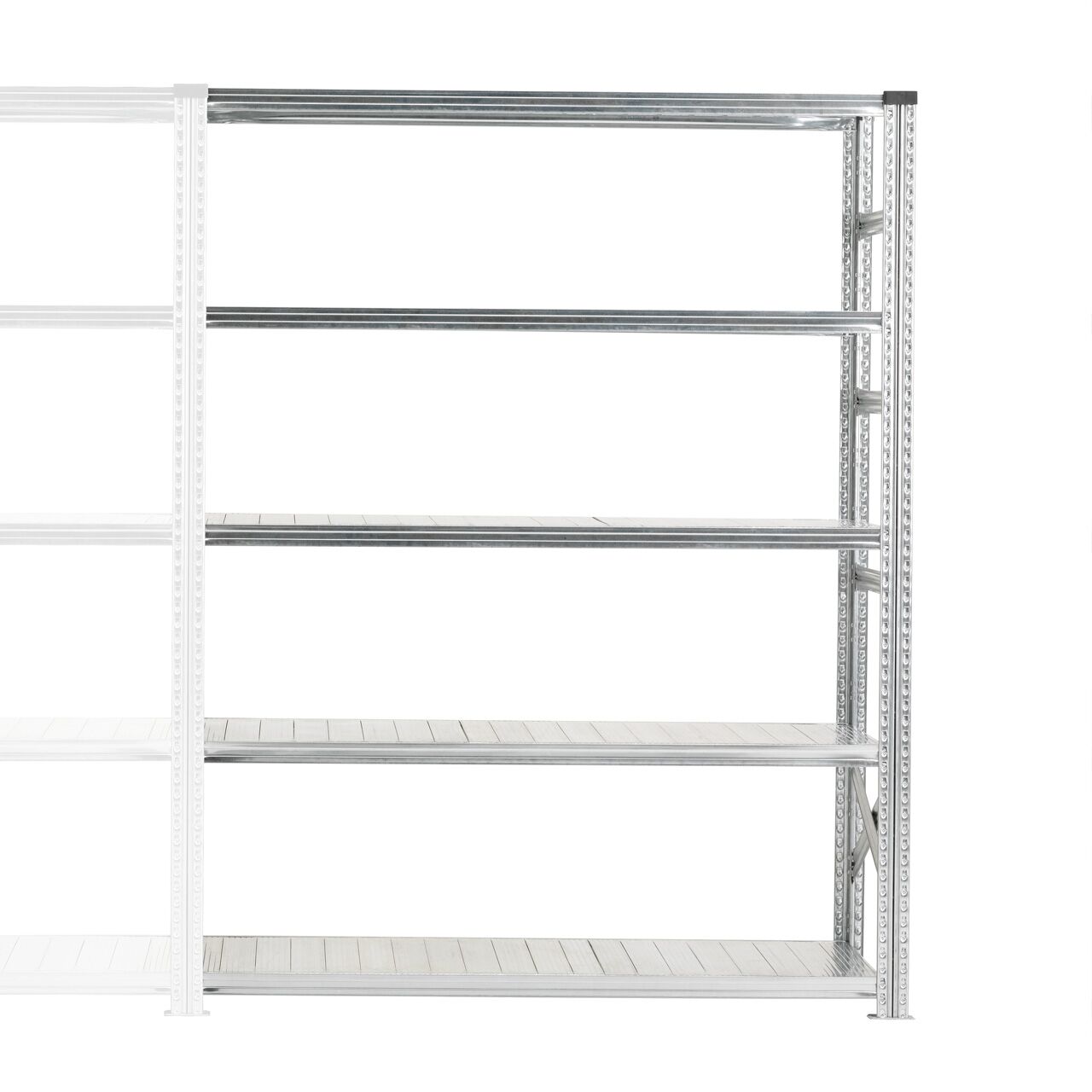 01-01225-Supershelf-2000-x-1500-x-320-5-Shelves-Add-On.jpg S123 Add-on 78"H x 60"W x 32"D 5 Levels - Image 1